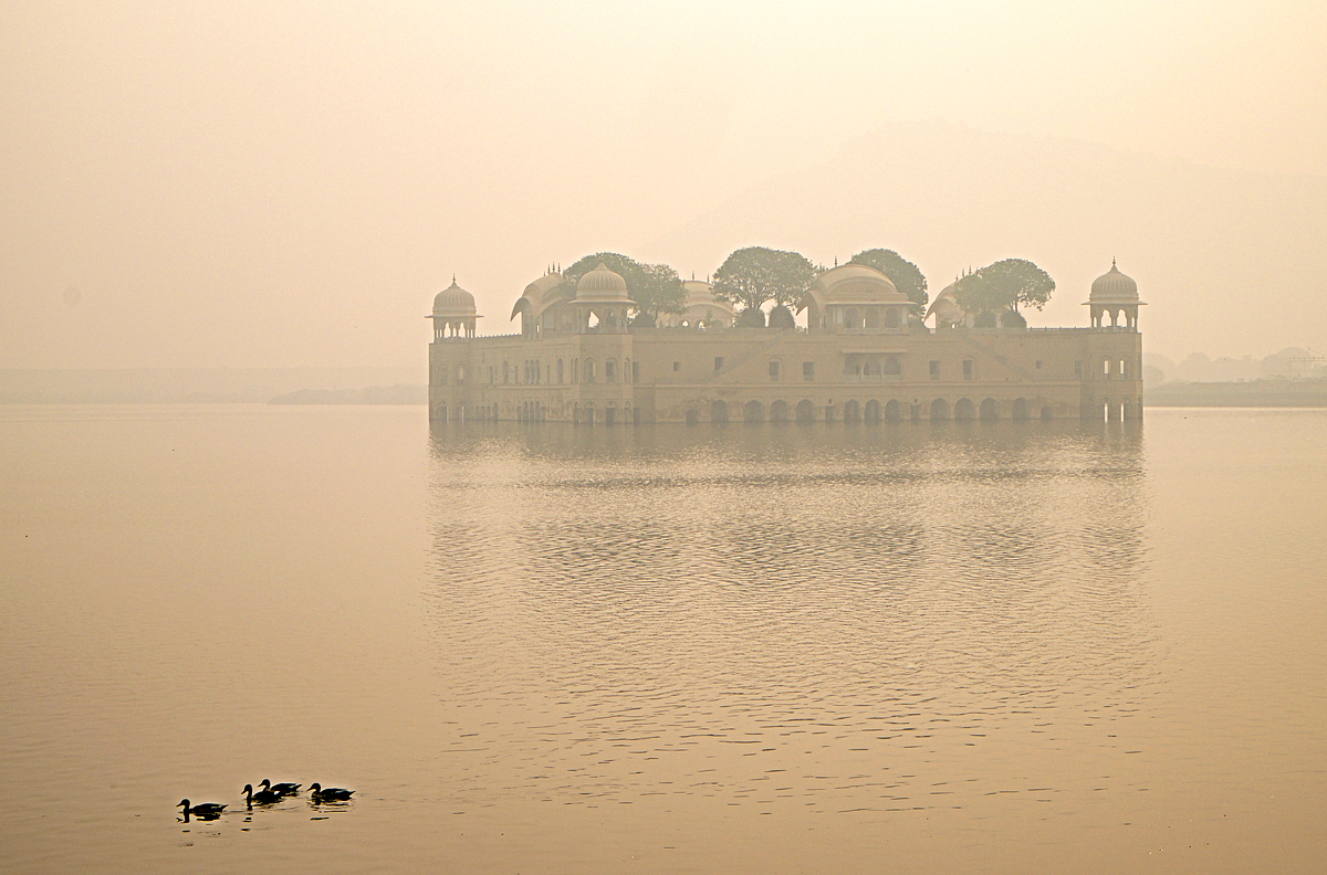 Jaipur palace in the lake