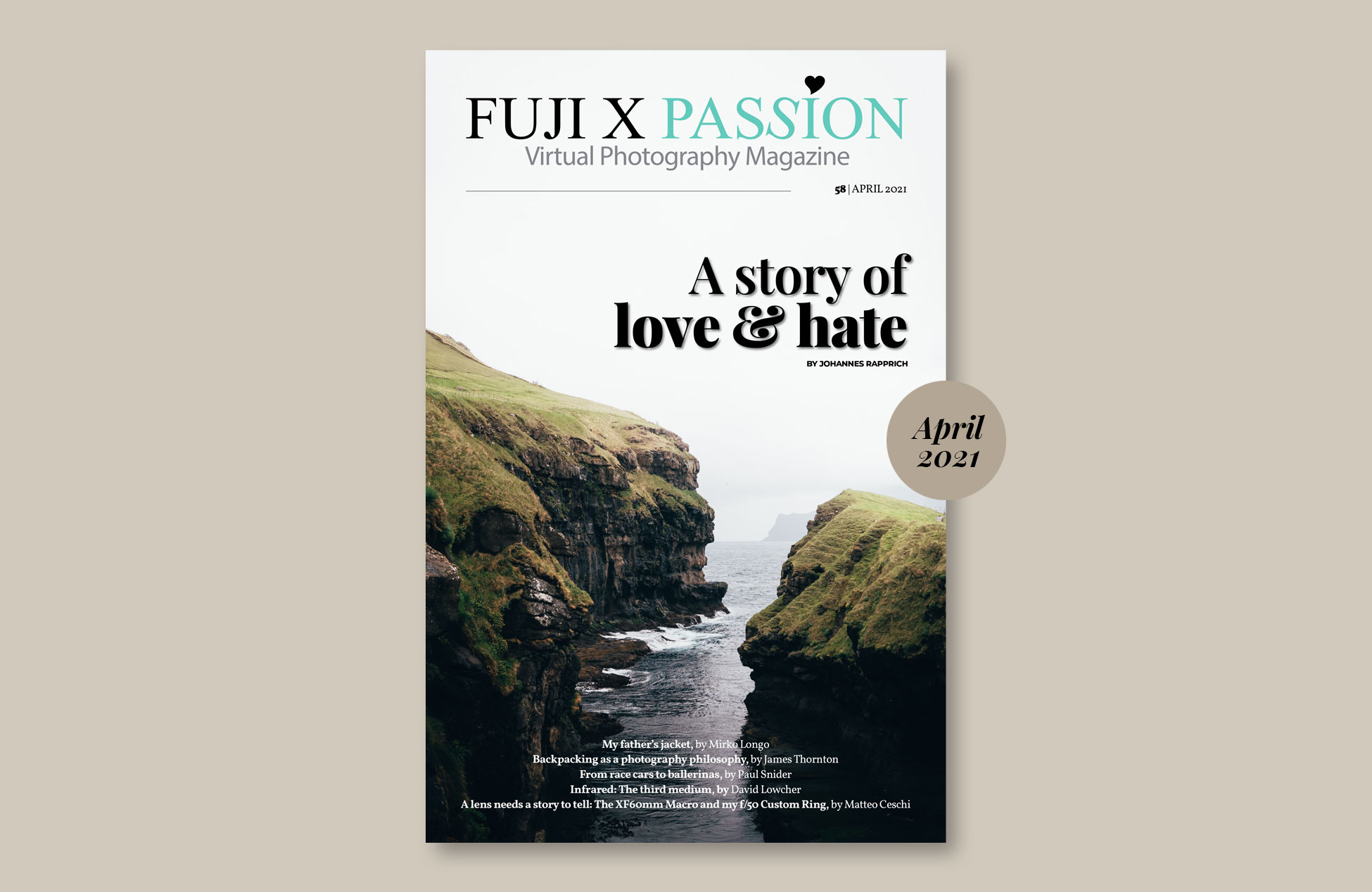 Fuji X Passion Photography Magazine – April 2021