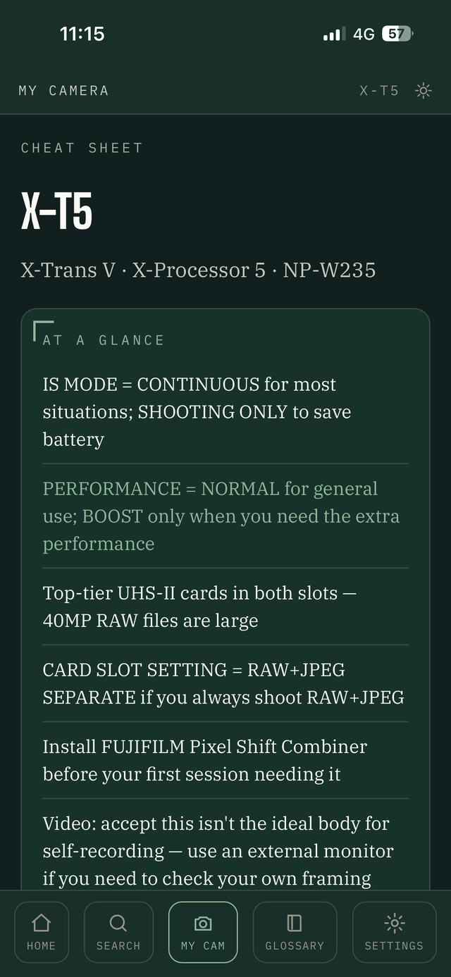 A cheat sheet, unlocked